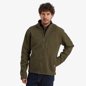 SHERPA NAMGYAL DARK GREEN MEN'S JACKET - SIZE SMALL